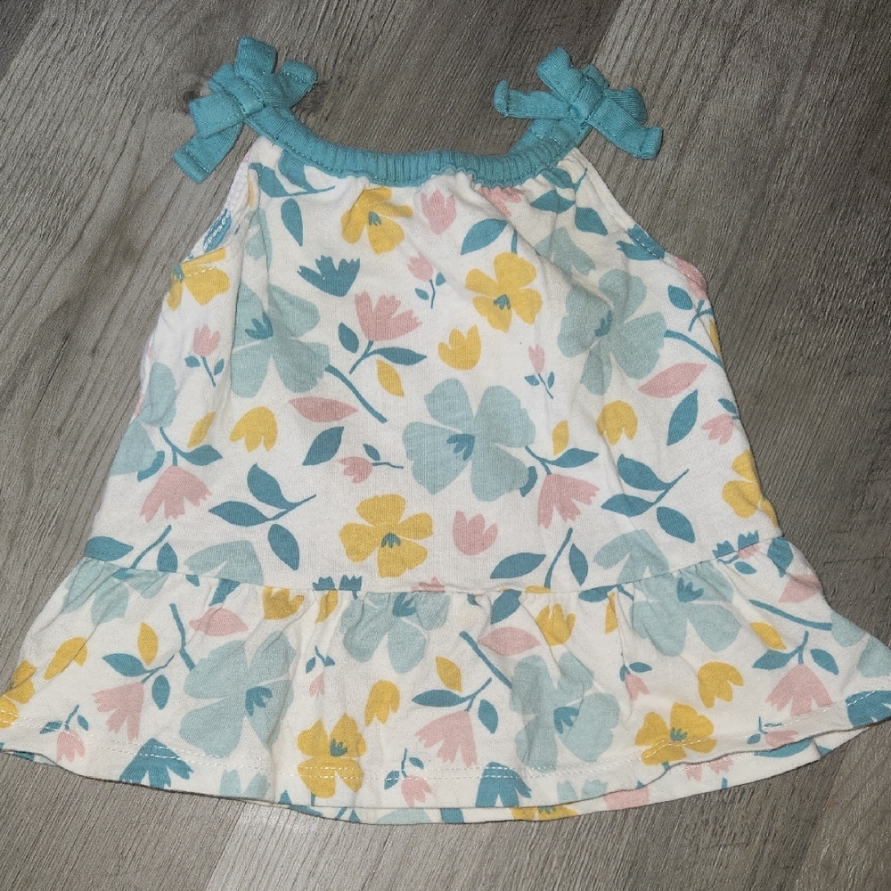 Carter's Teal Bow Baby Dress